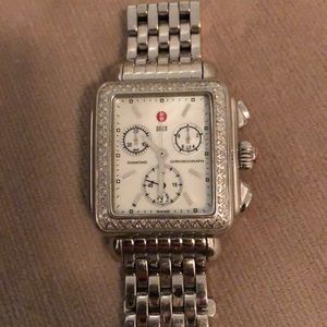 Michele deco diamond watch